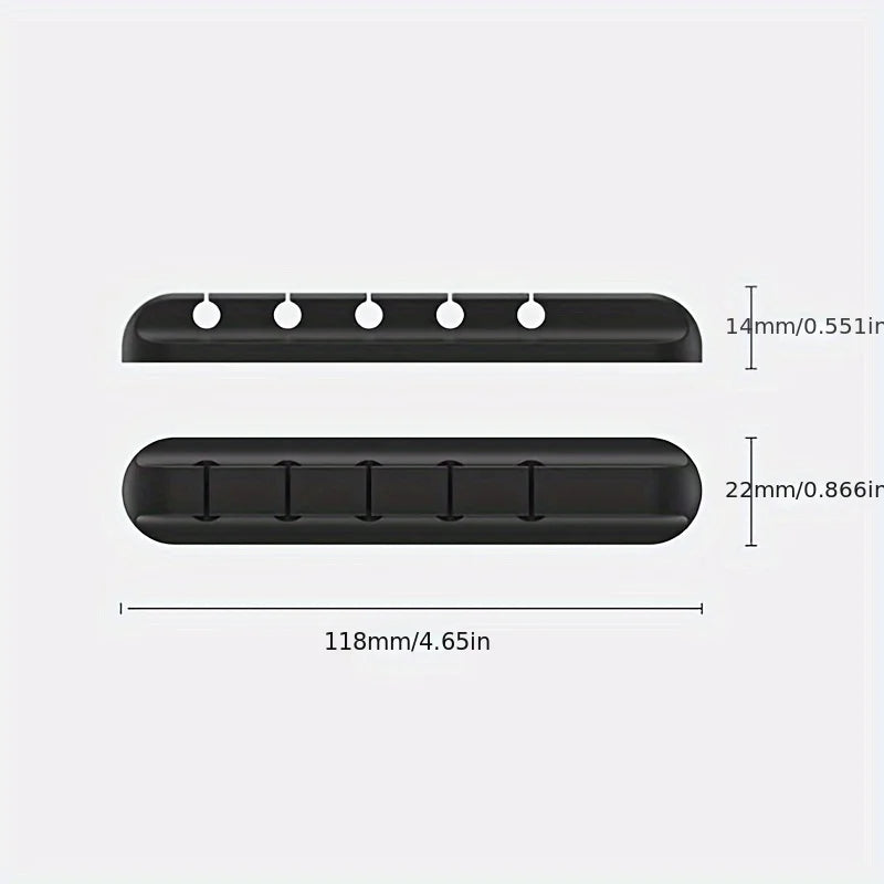 10/5/1pc Multi-Slot Cable Organizer Clip - Plastic Cord Management System for Desk, Home, Office, and Car, Wire Holder Accessory