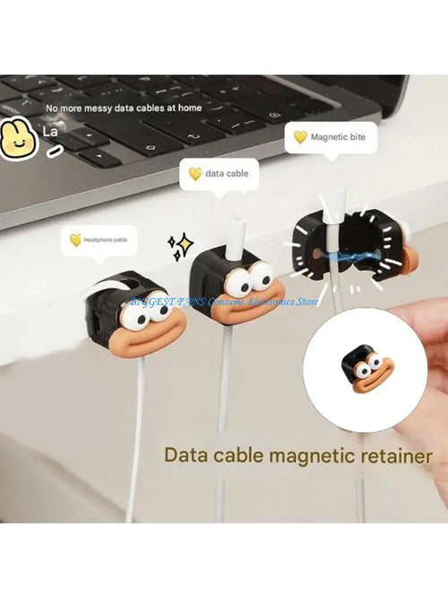 5/10Pcs Office Desk Cable Clips Organization Desktop Protector Cord Winder