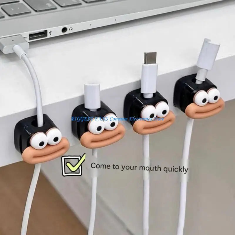 5/10Pcs Office Desk Cable Clips Organization Desktop Protector Cord Winder