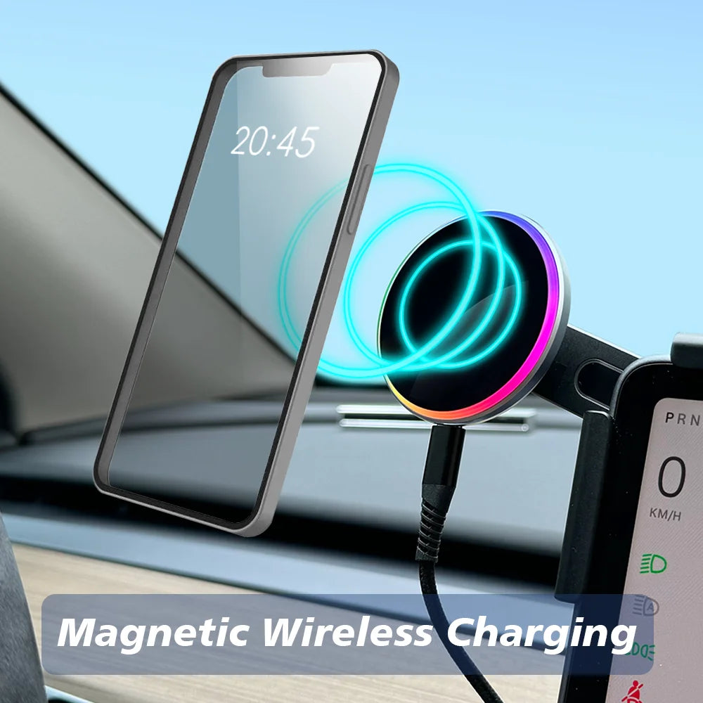 For Tesla Model Y/3/HIGHLAND 2024 Cybertruck  LAUNCH 2025 Magnetic Phone Holder