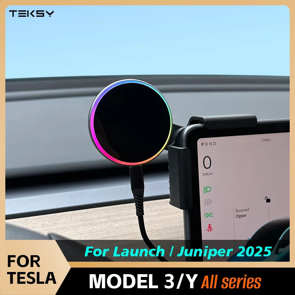 For Tesla Model Y/3/HIGHLAND 2024 Cybertruck  LAUNCH 2025 Magnetic Phone Holder