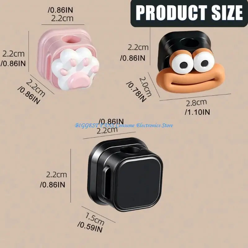 5/10Pcs Office Desk Cable Clips Organization Desktop Protector Cord Winder