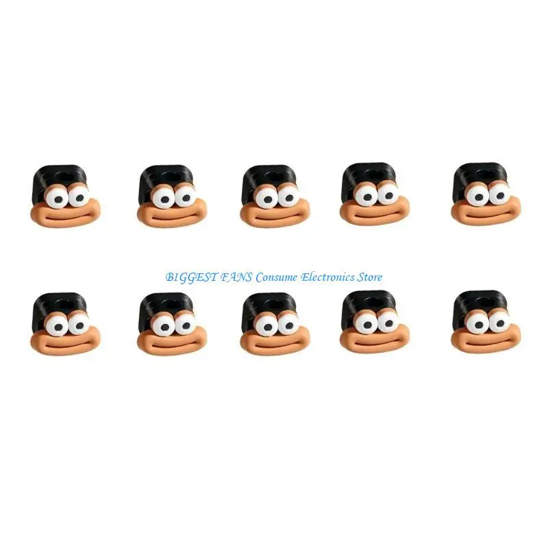 5/10Pcs Office Desk Cable Clips Organization Desktop Protector Cord Winder