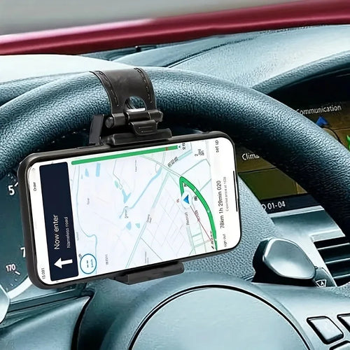 Car steering wheel phone holder - suitable for all vehicles